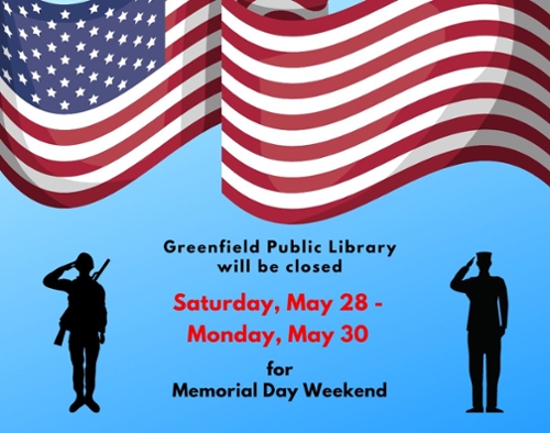 Library Closed for Memorial Day Weekend