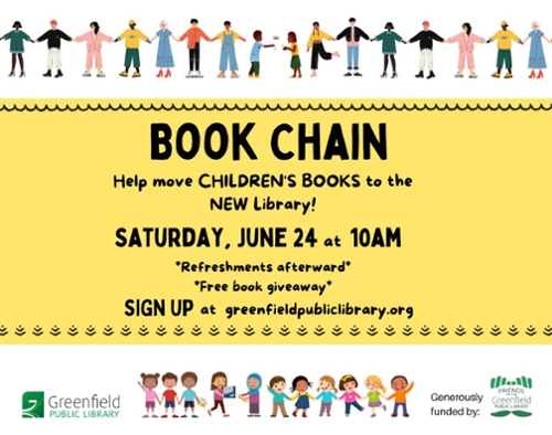 Children's Book Chain, Saturday, June 24, 10 am