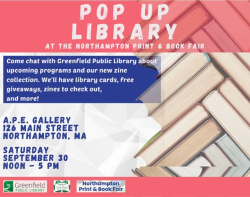GPL’s Pop Up Library at the Northampton Print & Book Fair