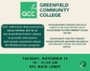 Greenfield Community College Information Session